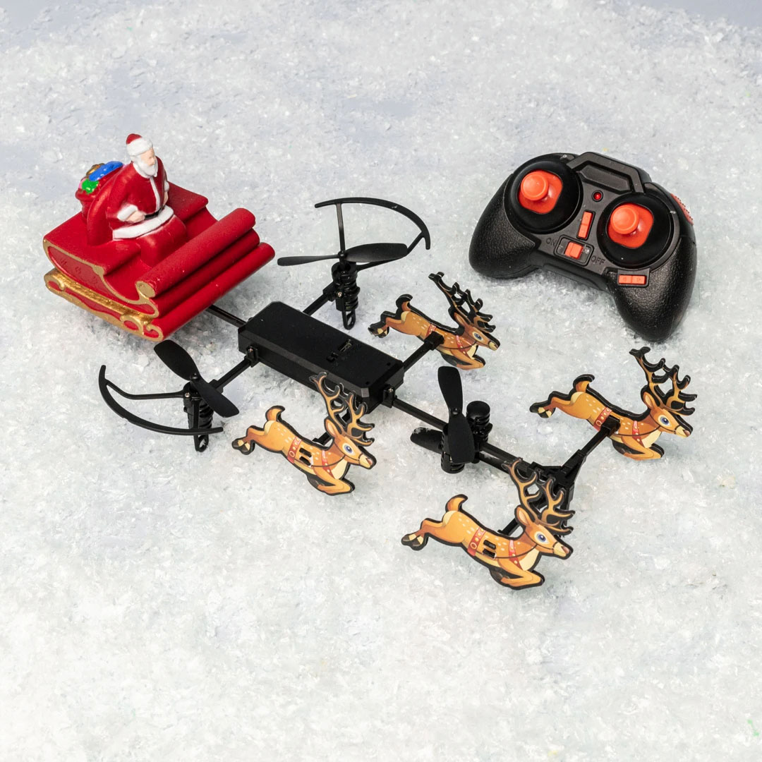 Drone volador de Papá Noel