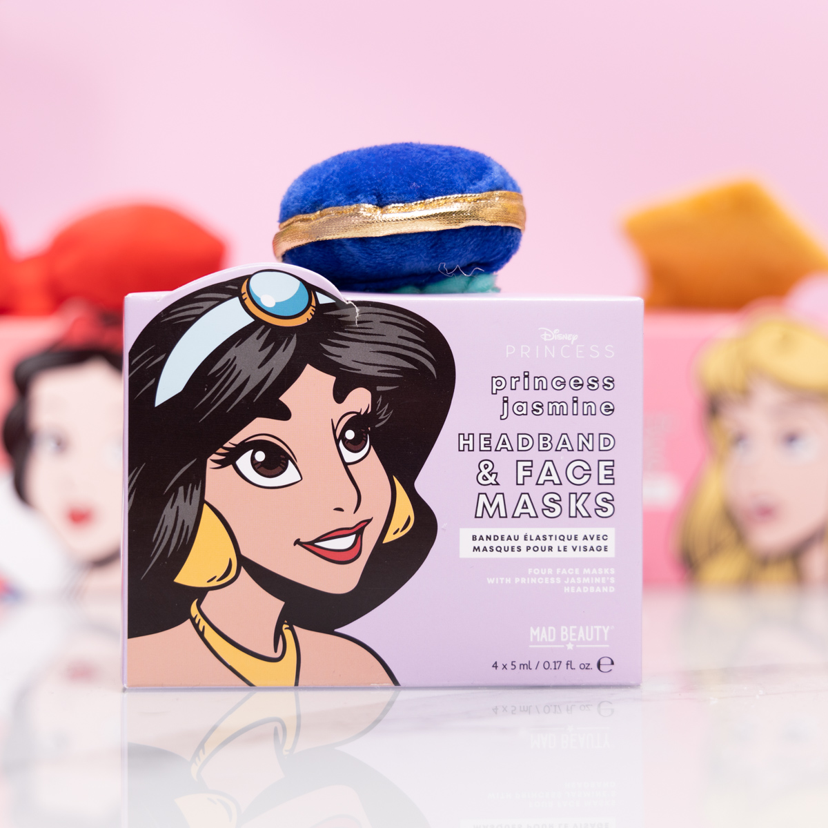 Máscara facial y cinta para pelo Princesas Disney