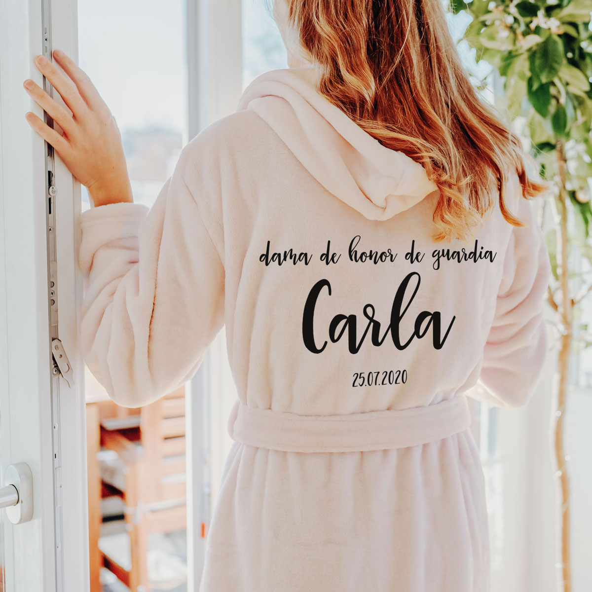 Albornoz personalizable con nombre
