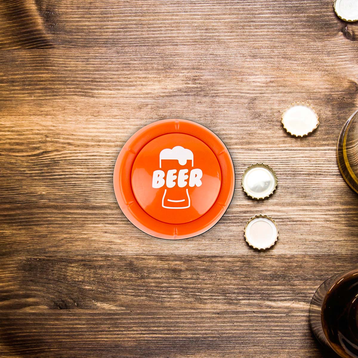 Botón de cerveza con sonido