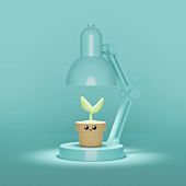 Mini lámpara para plantas