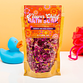 Sales de baño con flores secas