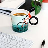 Taza de café de bicicleta