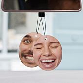 Ambientador de coche personalizado con cara Juego de 2