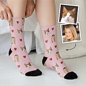 Calcetines personalizables con tu mascota y tu cara