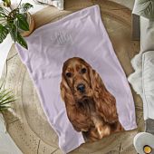 Manta personalizable con mascota y fondo