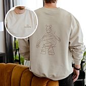 Sudadera personalizable con tu dibujo delante y detrás
