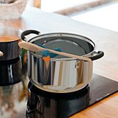 Sujeta-tapas y portacucharas con forma de pájaro