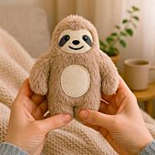Mini perezoso de peluche térmico
