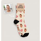 Calcetines personalizables con cara en estilo cómic