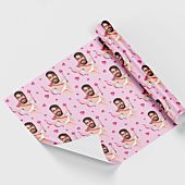 50cm Papel de regalo personalizado con caras y fondos
