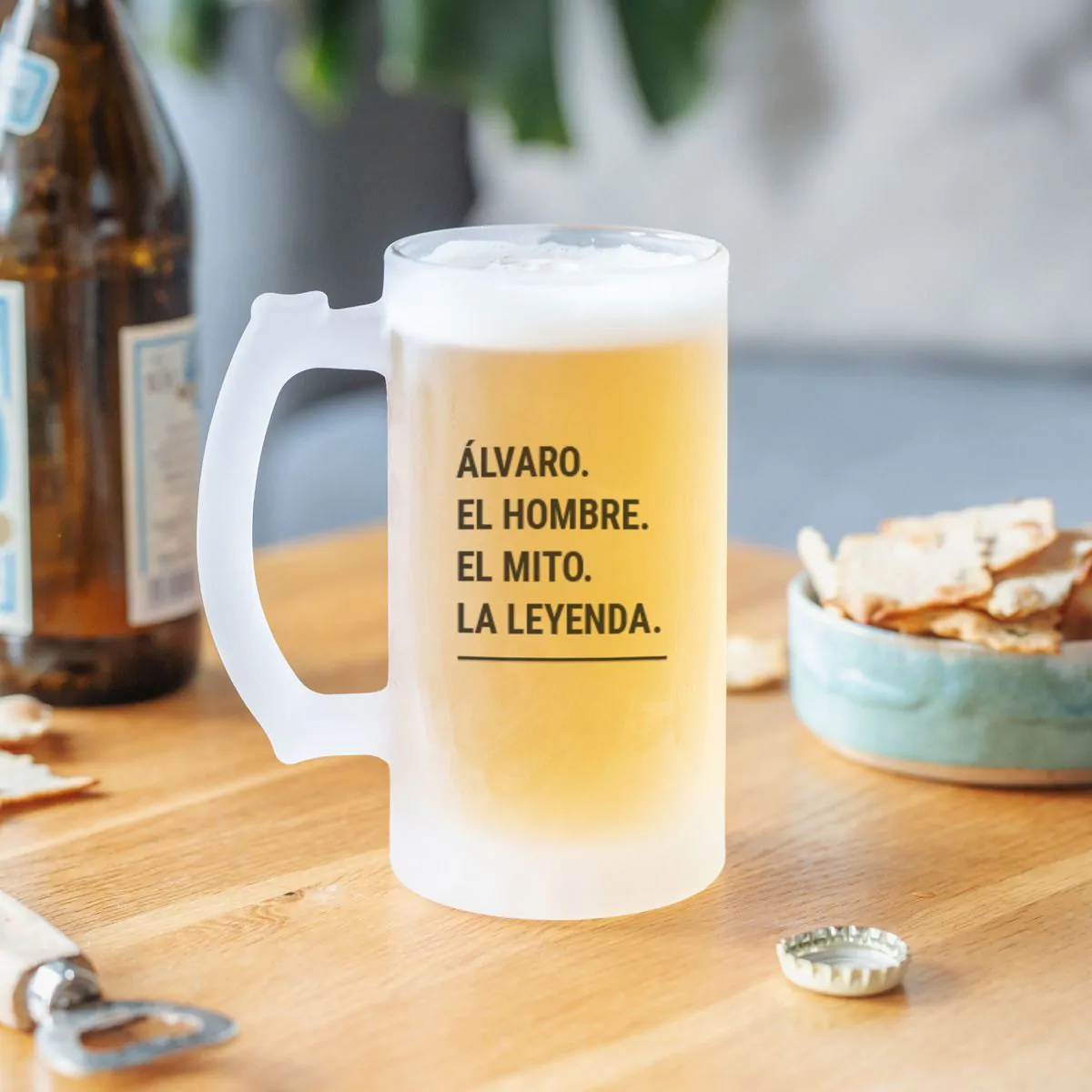 Kit personalizado con jarra y cerveza para hermanos