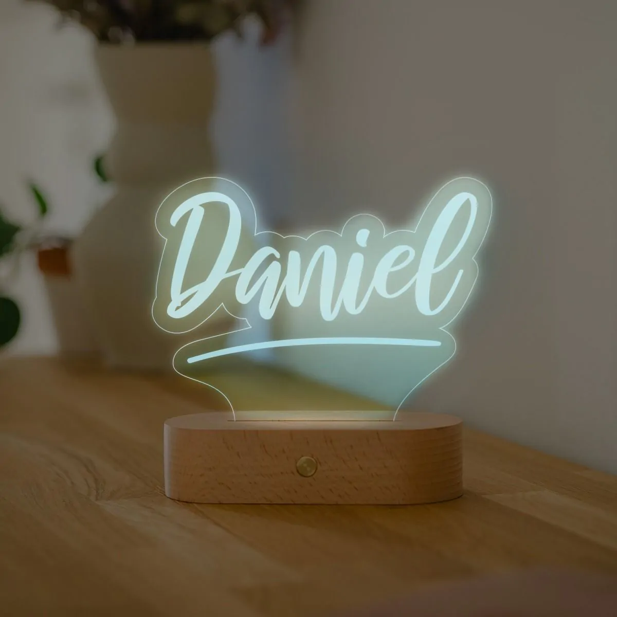 Lámpara LED personalizada con nombre