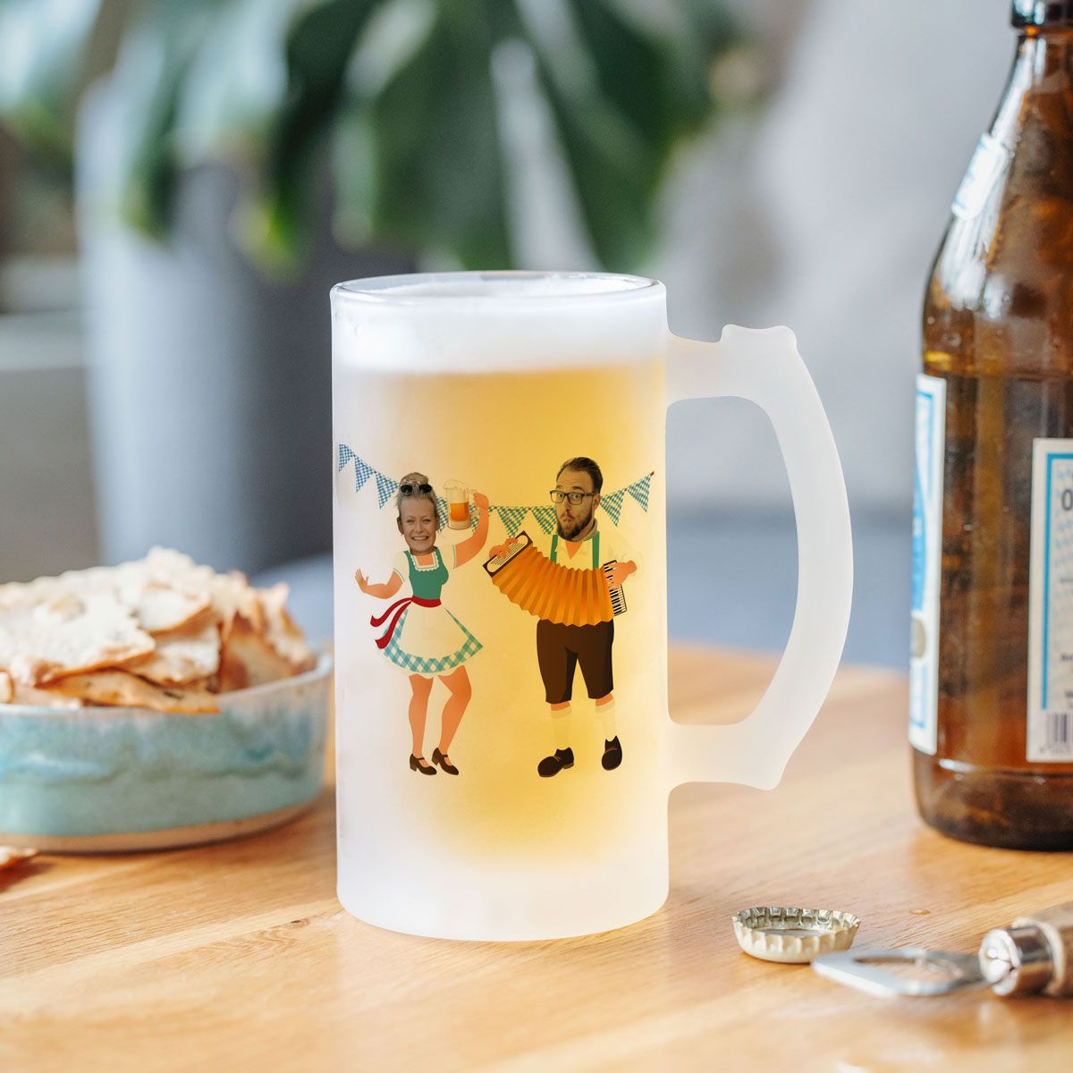 Jarra de cerveza personalizada para el Oktoberfest