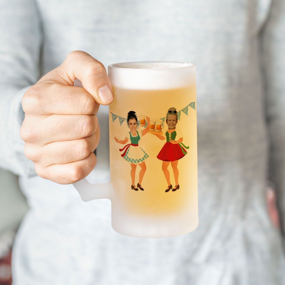 Jarra de cerveza personalizada para el Oktoberfest