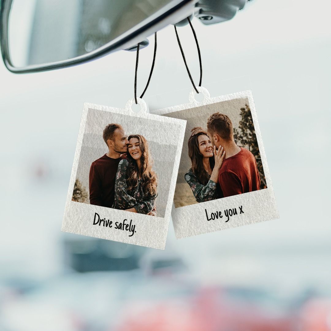 Ambientador de coche personalizado diseño Polaroid Juego de 2
