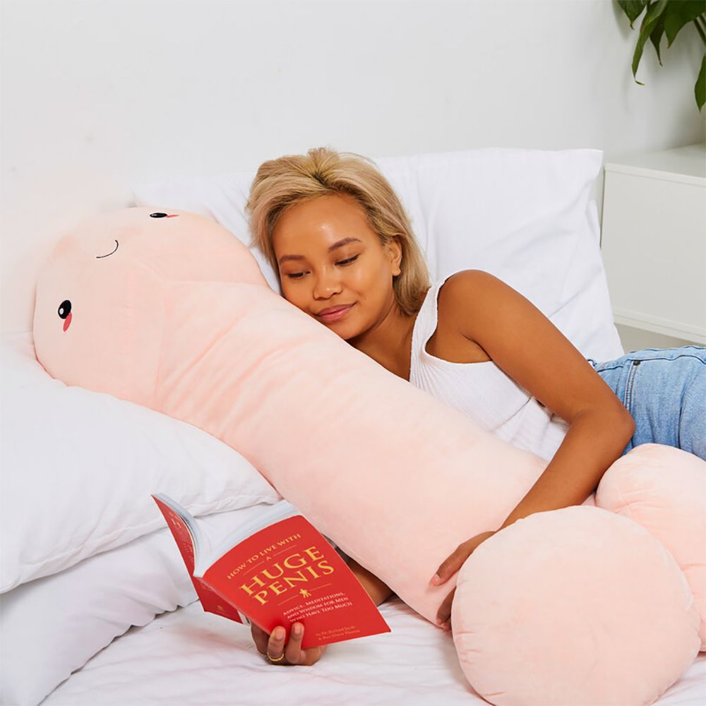 Almohada de pene de 100 cm - Blanco