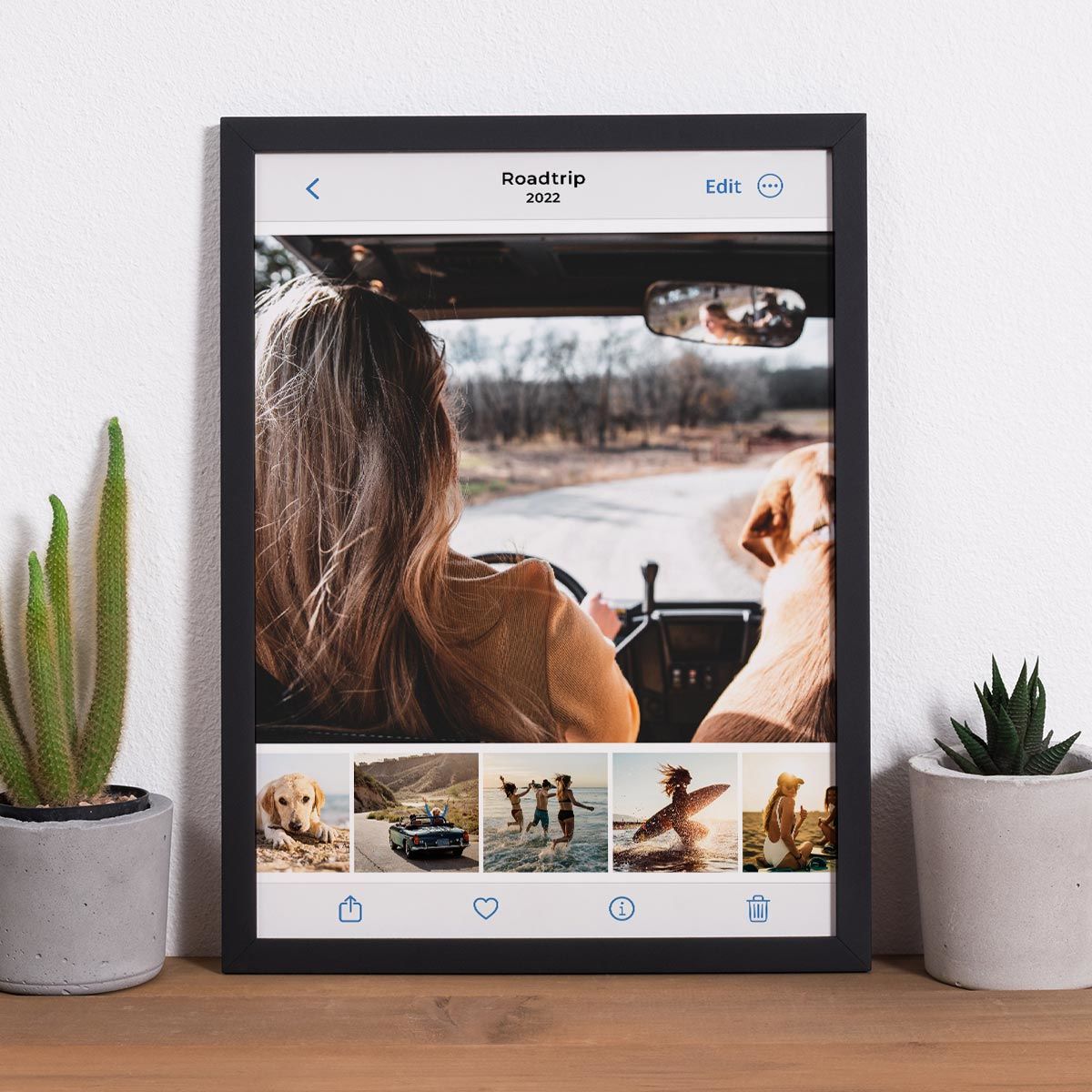 Póster personalizado como galería de fotos