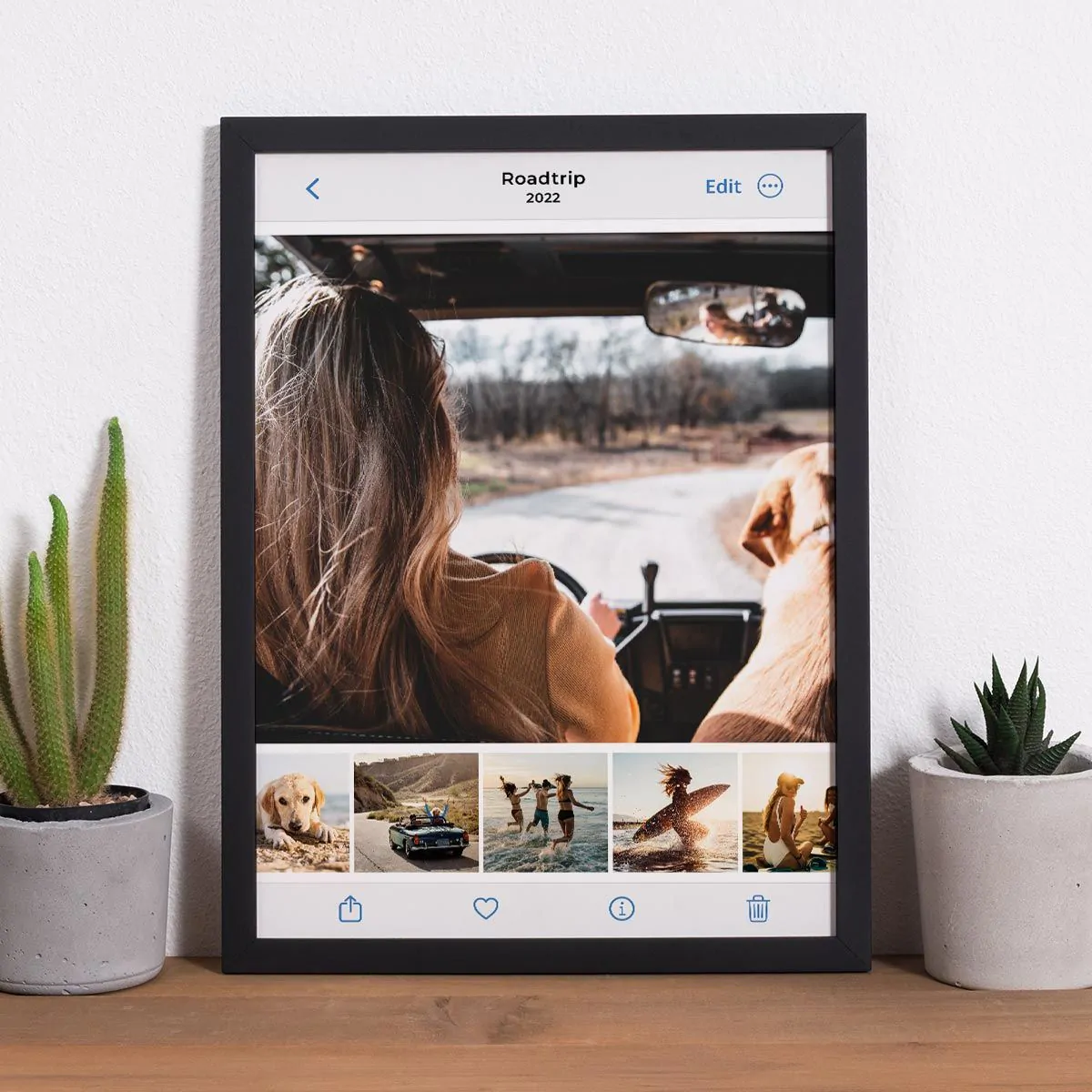 Póster personalizado como galería de fotos
