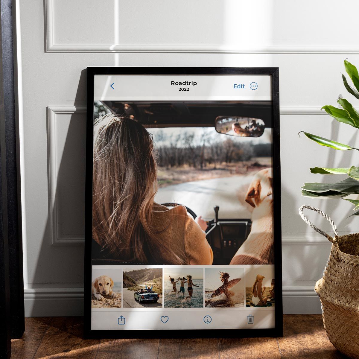 Póster personalizado como galería de fotos