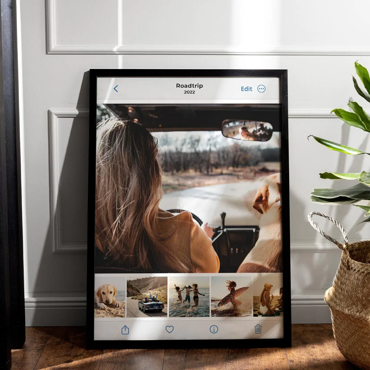 Póster personalizado como galería de fotos