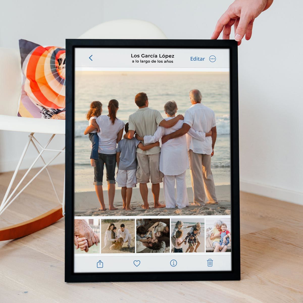 Póster personalizado como galería de fotos