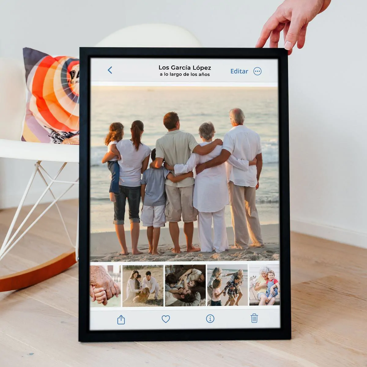 Póster personalizado como galería de fotos