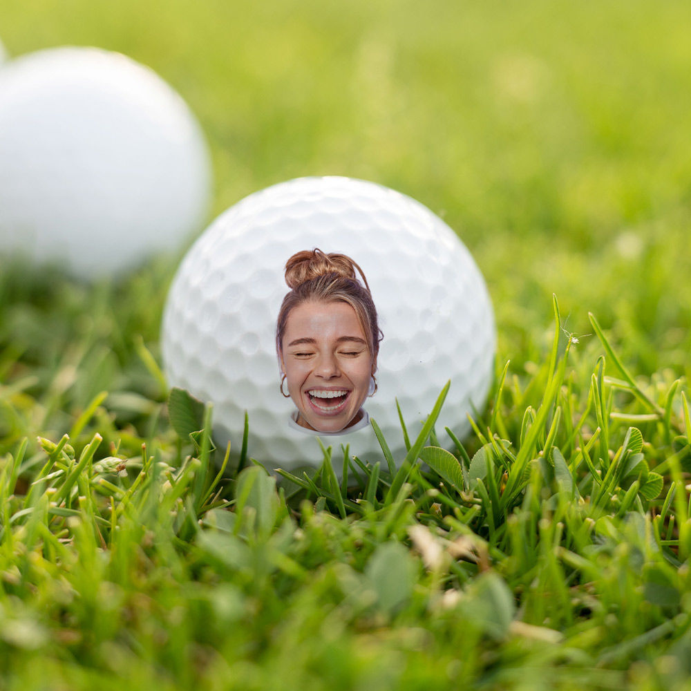 Bolas de golf personalizadas con caras