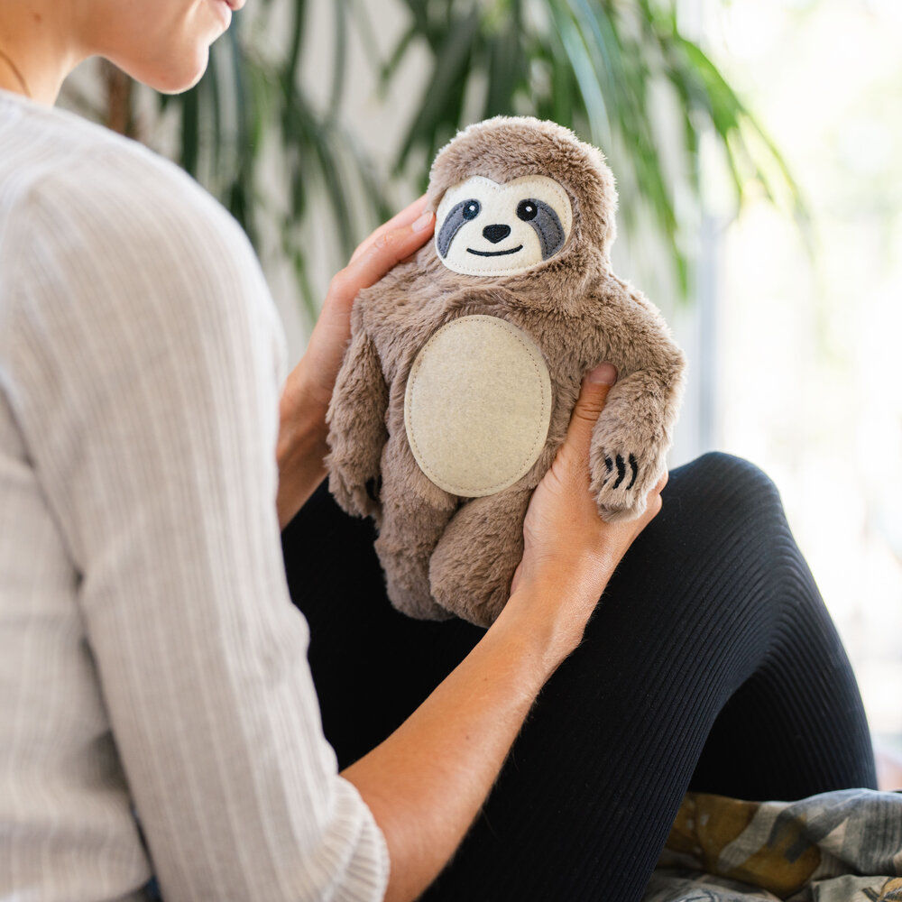 Perezoso de peluche térmico