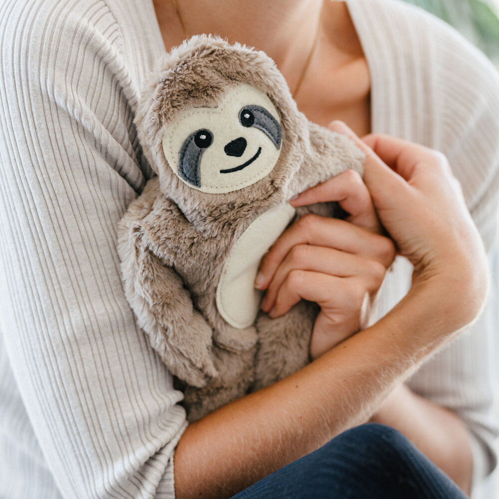 Perezoso de peluche térmico