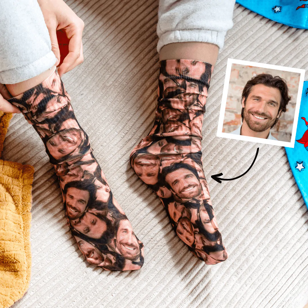 Calcetines personalizados con cara