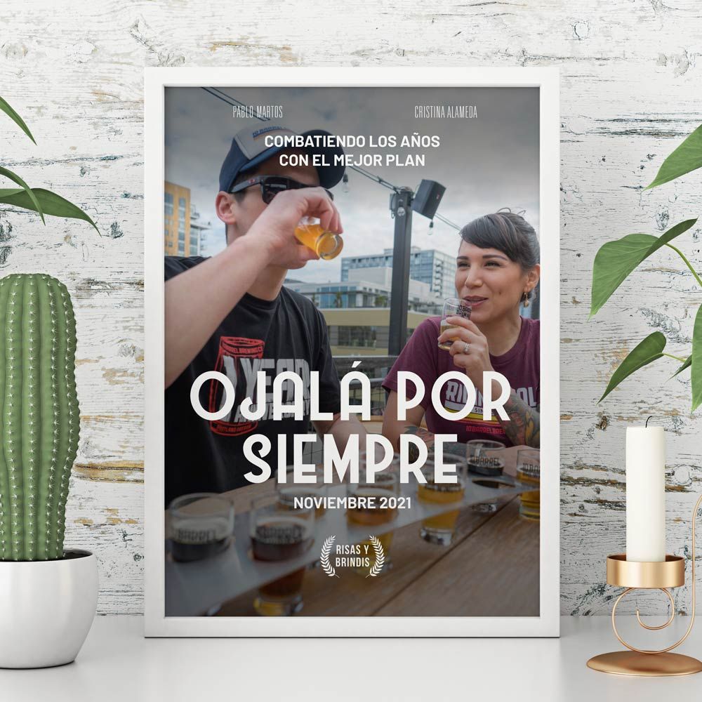 Póster personalizado estilo cartel de cine