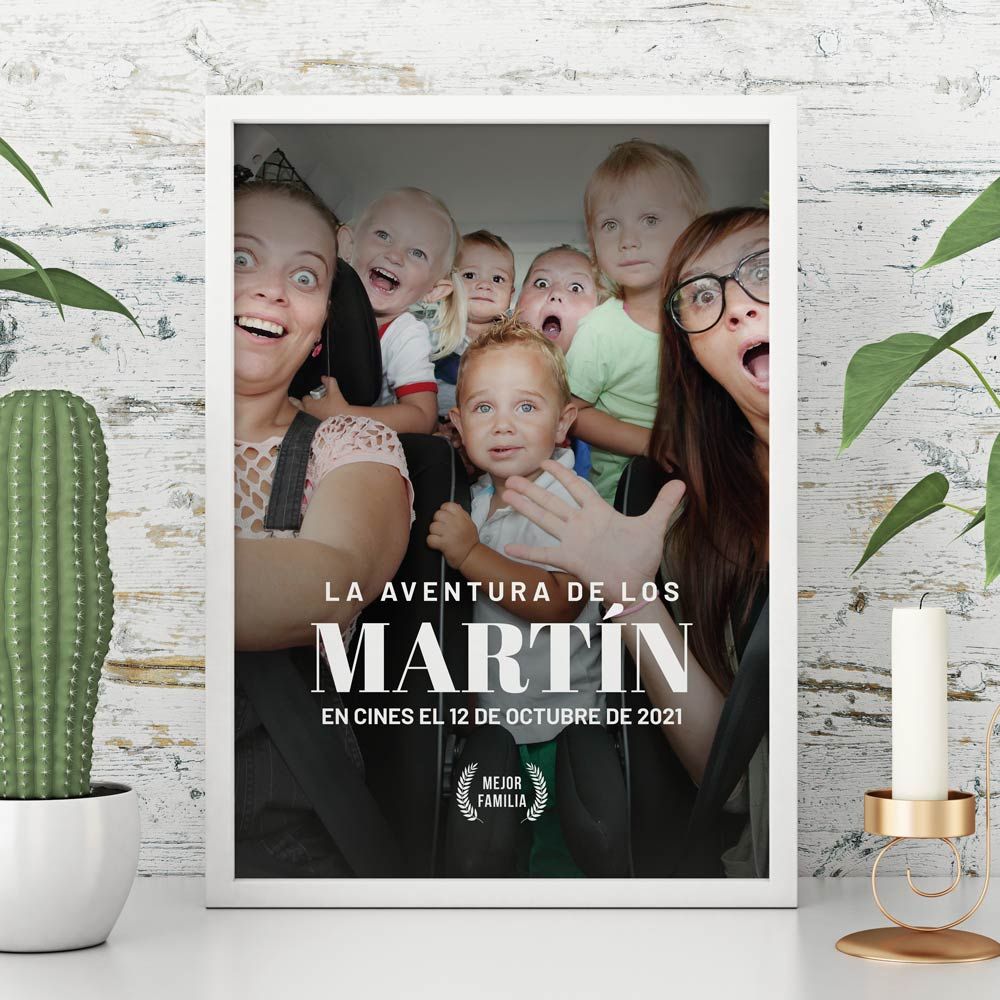 Póster personalizado estilo cartel de cine
