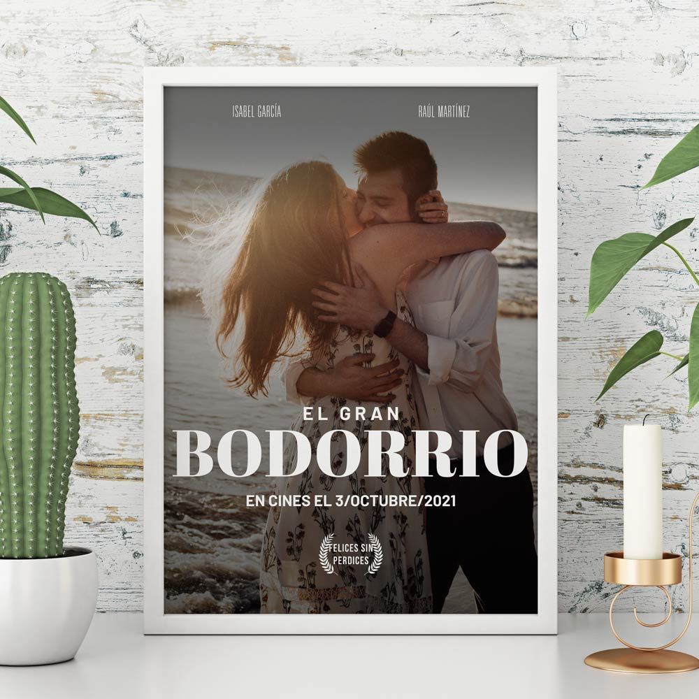 Póster personalizado estilo cartel de cine