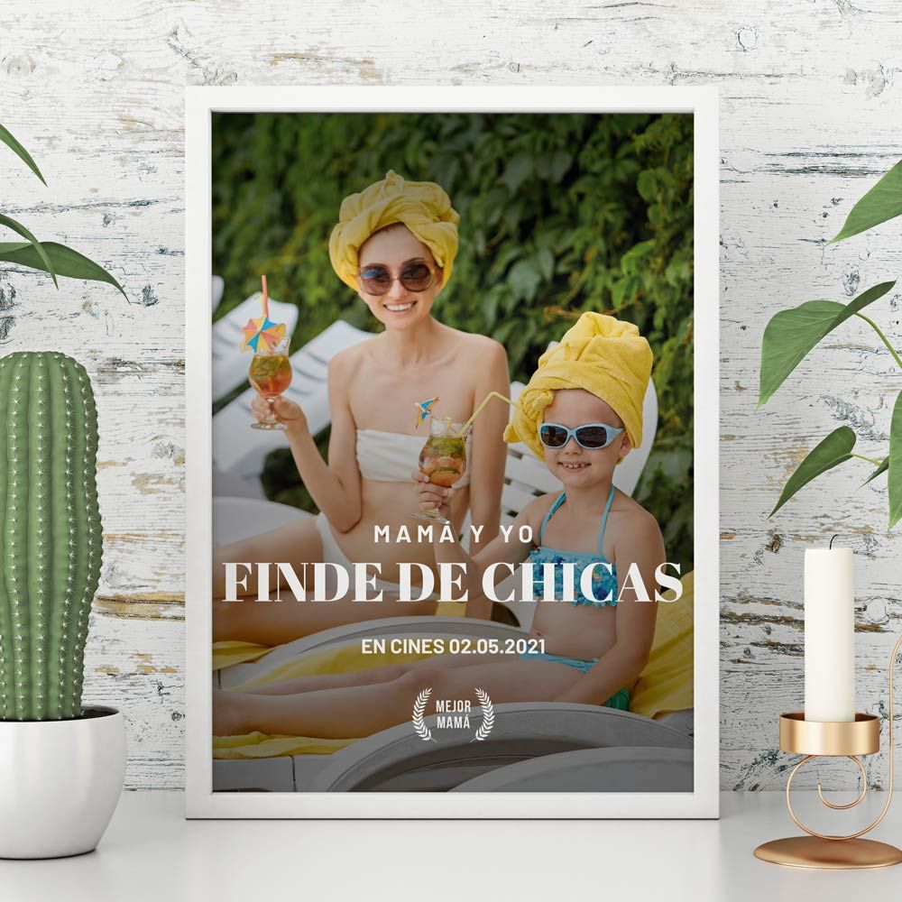Póster personalizado estilo cartel de cine
