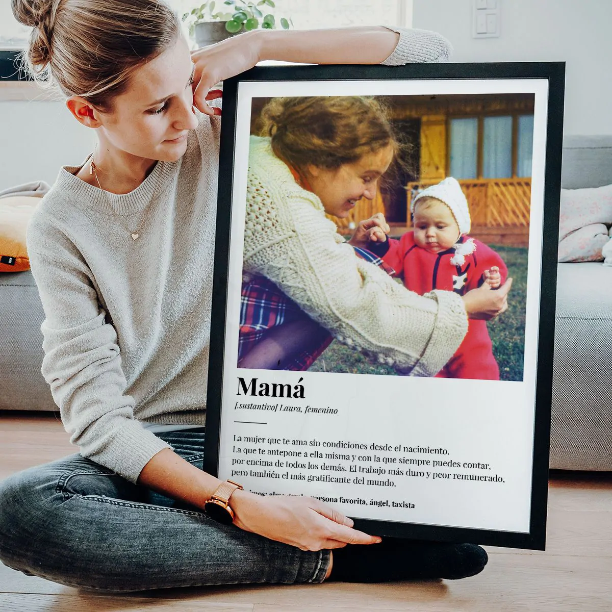 Póster personalizado con foto y definición