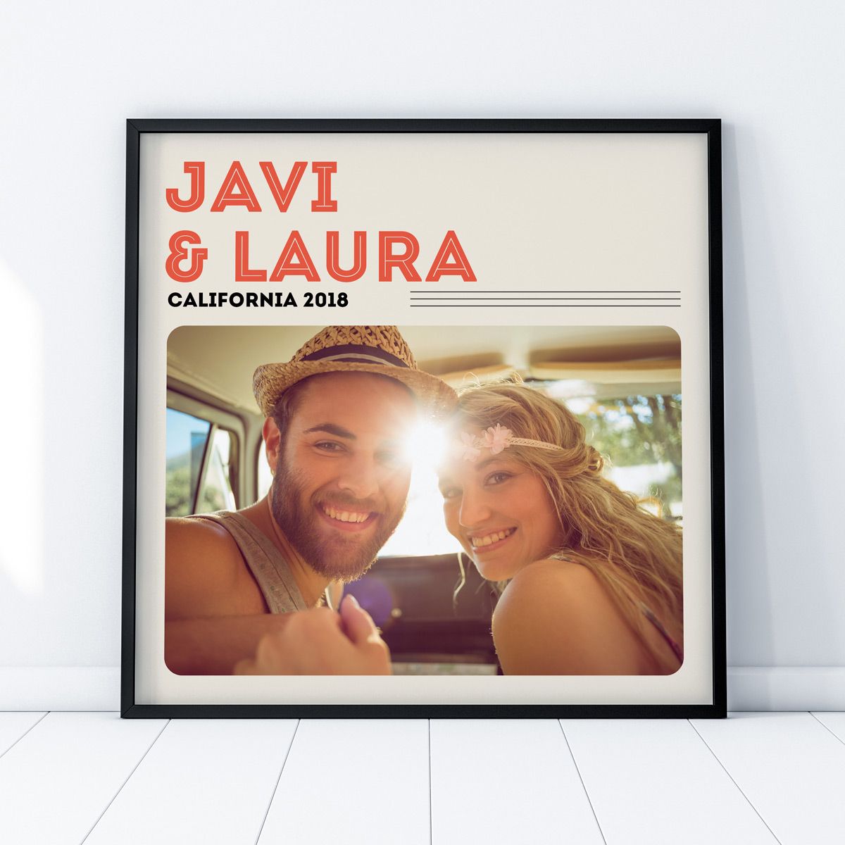 Póster Personalizado Estilo Cubierta de Vinilo