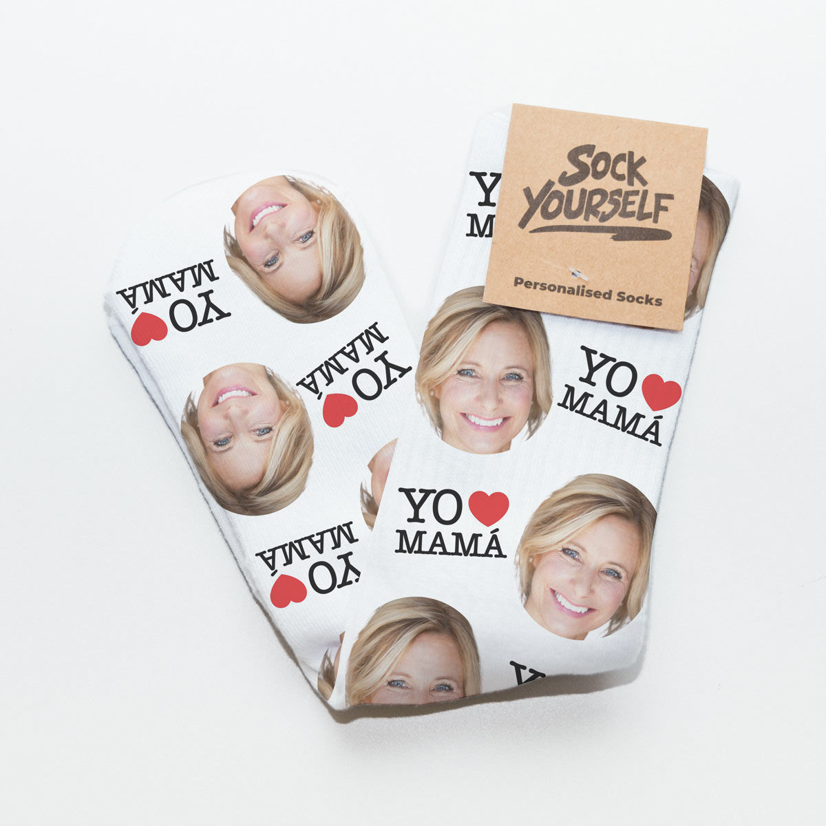 Calcetines personalizados para mamá o papá