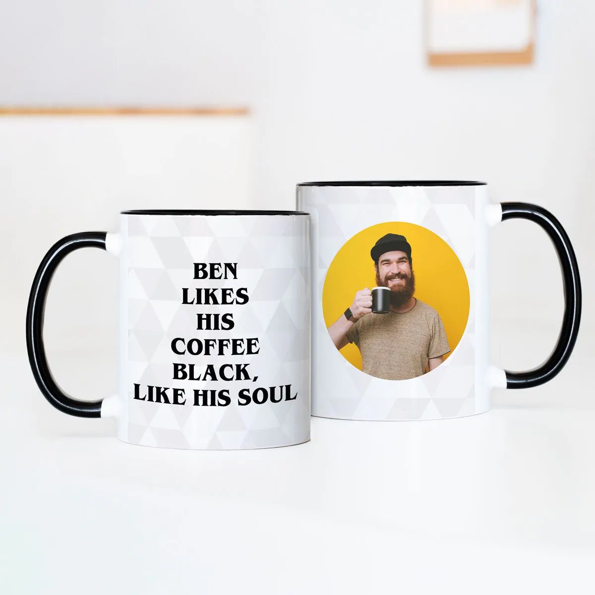 Taza personalizada con imagen y texto