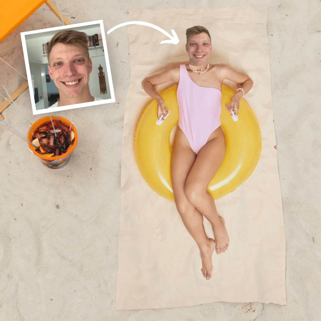 Toalla personalizada con el cuerpo de tus sueños