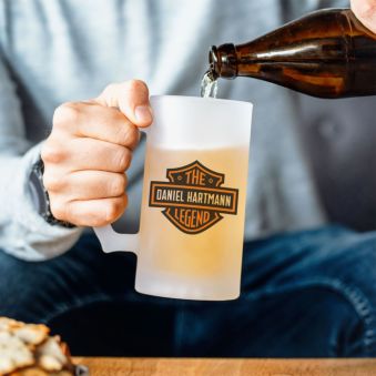 Jarra de cerveza de moto personalizable