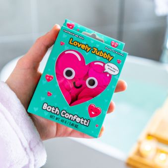 Confeti de baño de corazones