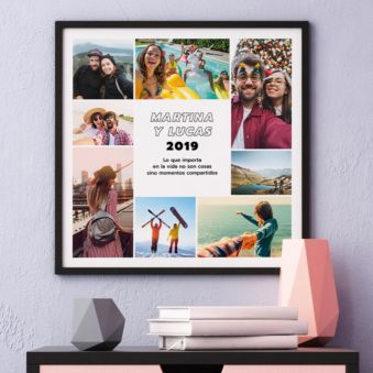 Póster con 8 imágenes y texto