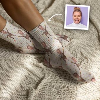 Calcetines de Navidad Multi-Caras con diferentes fondos