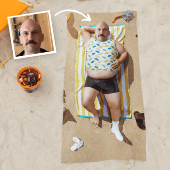 Toalla personalizada con el cuerpo de tus sueños
