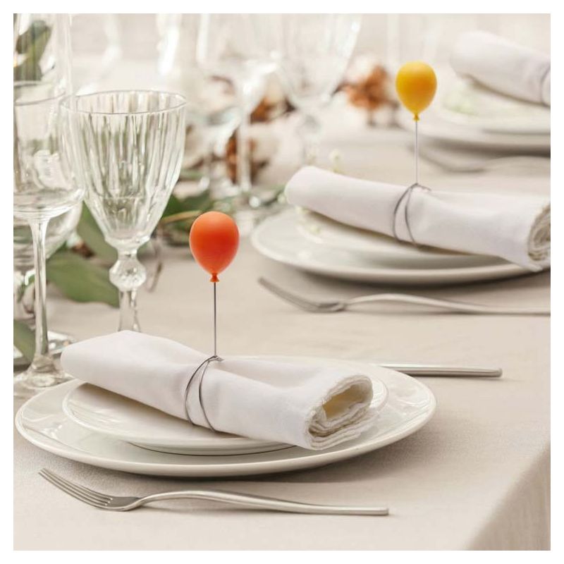 Anillos para servilletas con globo