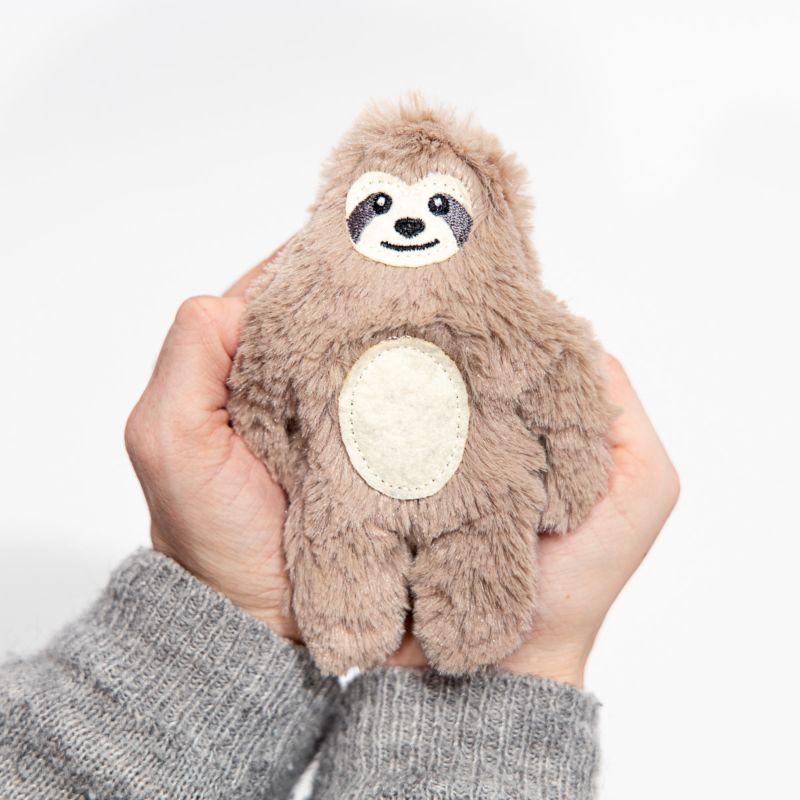 Mini perezoso de peluche térmico
