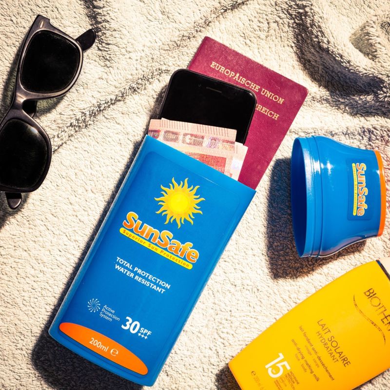 Crema de sol - escondite