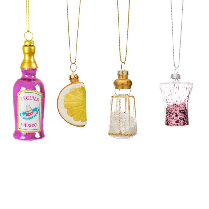 Set de 4 Adornos de Tequila para el Árbol de Navidad main product photo