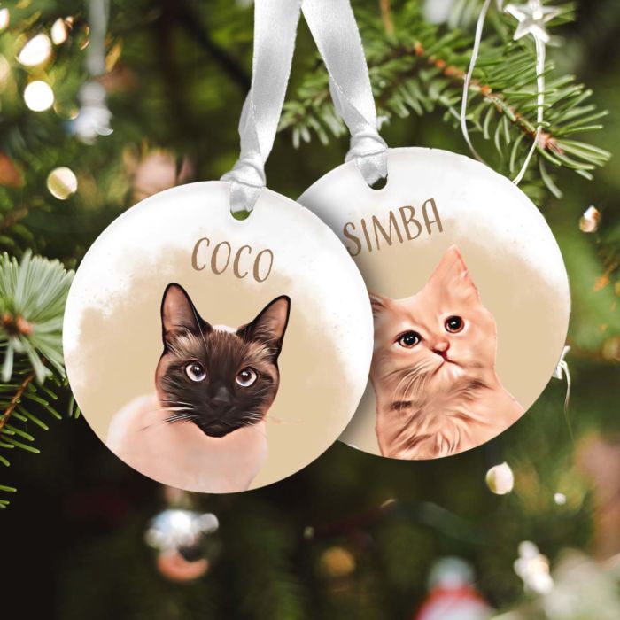 Set de 2 colgantes de acrílico personalizables con tu mascota